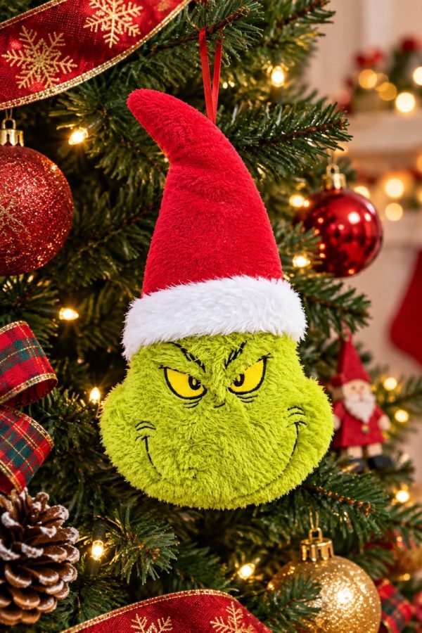 ADORNO COLGANTE CARA DE GRINCH